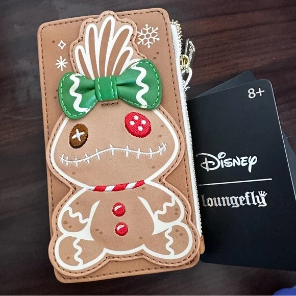 Disney Lilo and Stitch Gingerbread Scented Loungefly Mini Backpack & Wallet: NWT - Picture 11 of 14